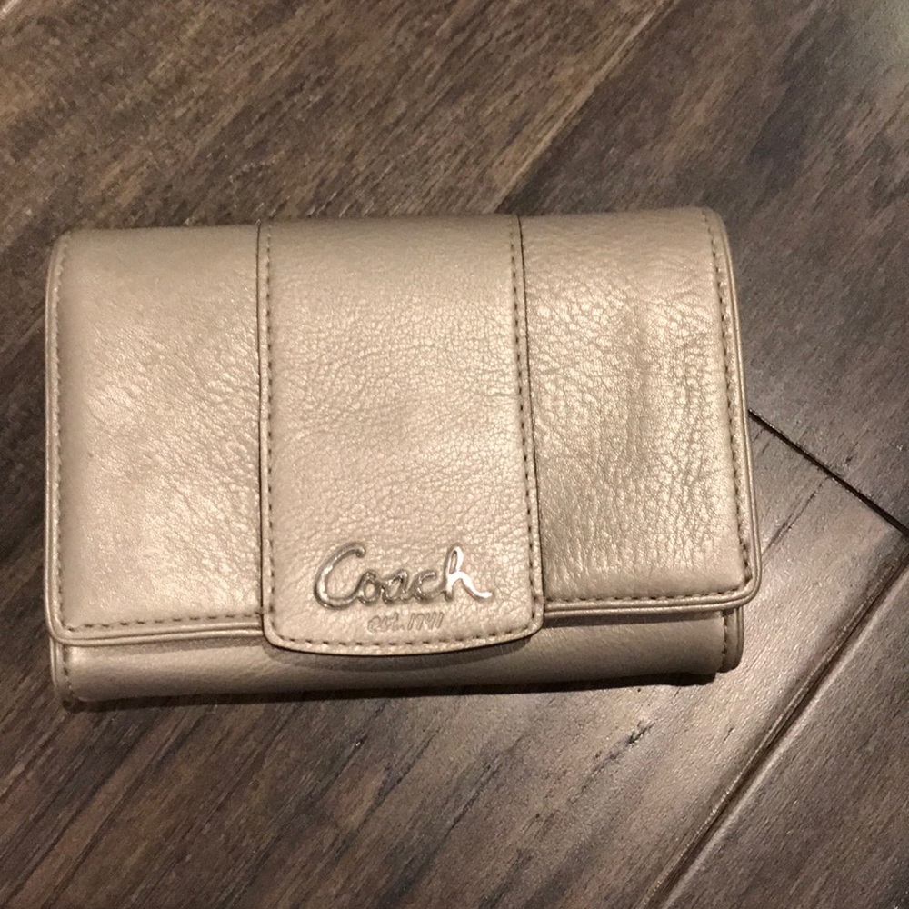 Silver Coach wallet